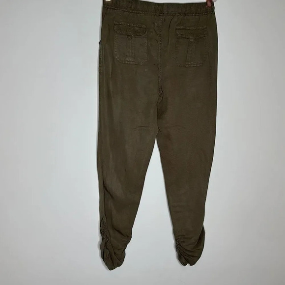 Thread Supply Women Pants Large Olive Green Stretch Waist Drawstring Jogger - Picture 7 of 9